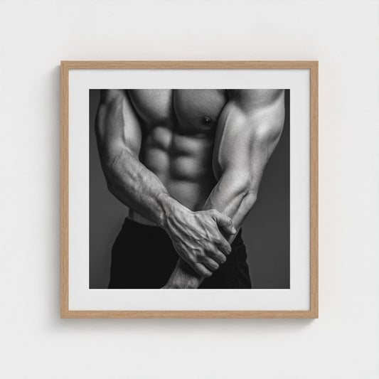 studio-close-up-interlocked-hands-and-forearms-v 24x24-natural frame frame