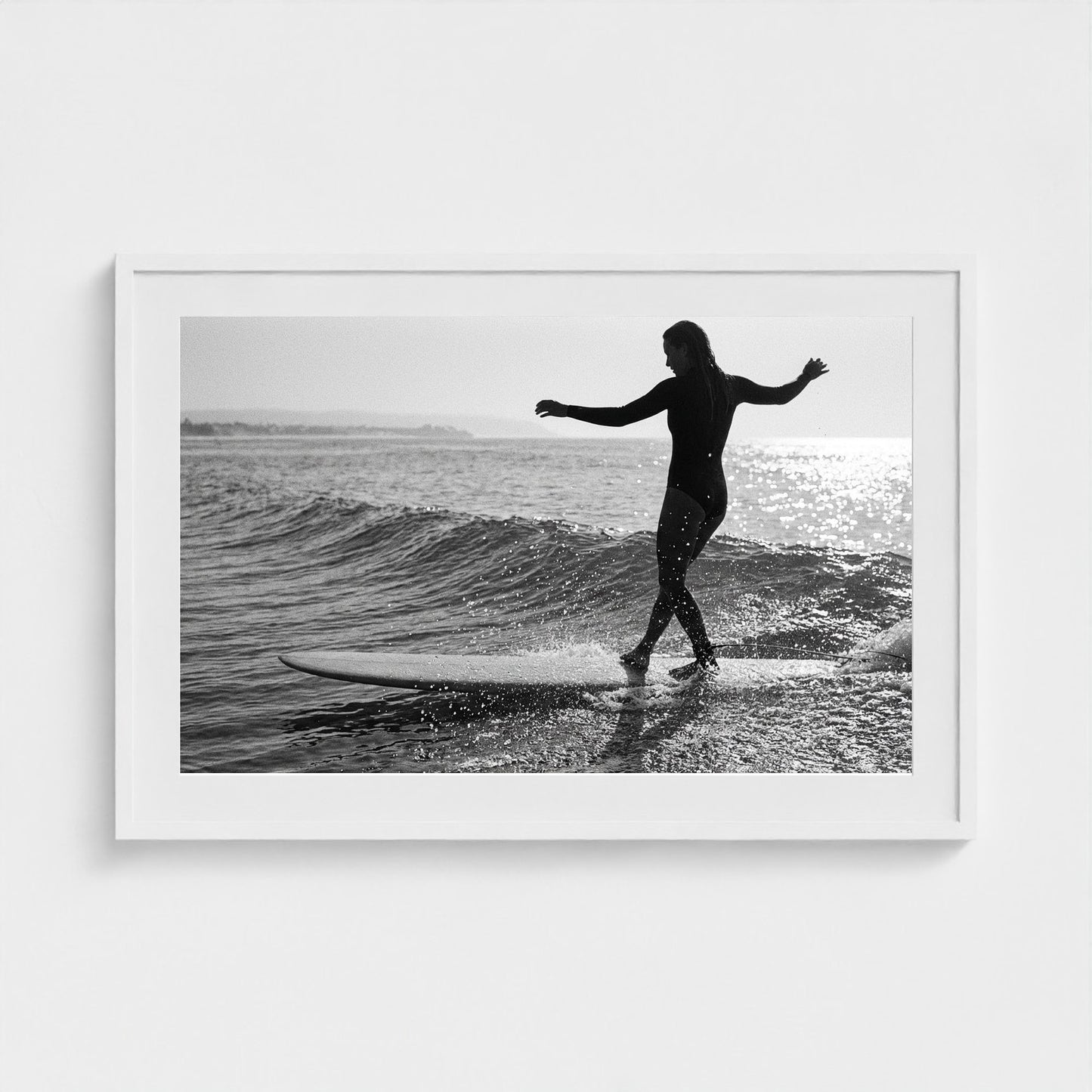 longboard-cross-step 36x24-white frame frame