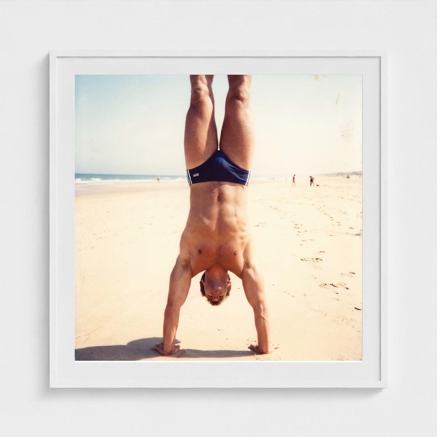 2026 03 12 17 48 00 Handstand Beach Muscular 36x36 white — Fire Island Modern