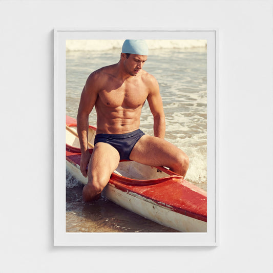 2026 03 12 20 37 00 Canoe Athletic Study 36x48-white frame — Fire Island Modern