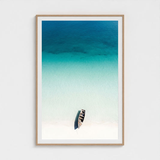 turquoise-gradient 40x60-natural frame frame