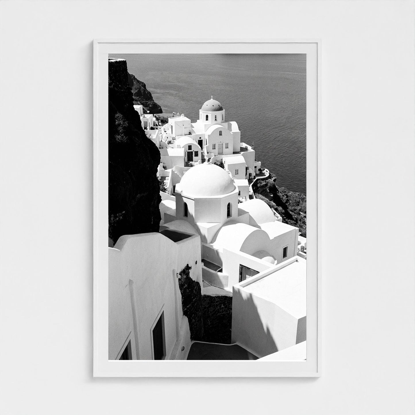bw-greek-geometries 40x60-white frame frame