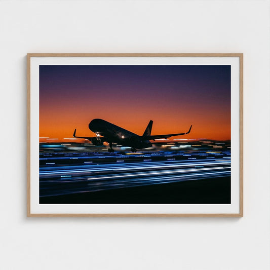 jet-takeoff 48x36-natural frame frame
