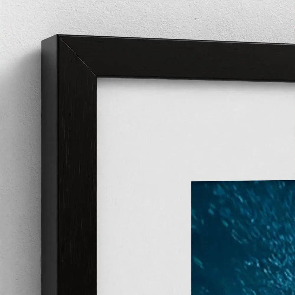 Apex Blue — Shark Wall Art Print, Underwater Ocean Photography, Minimal Coastal Nautical Decor
