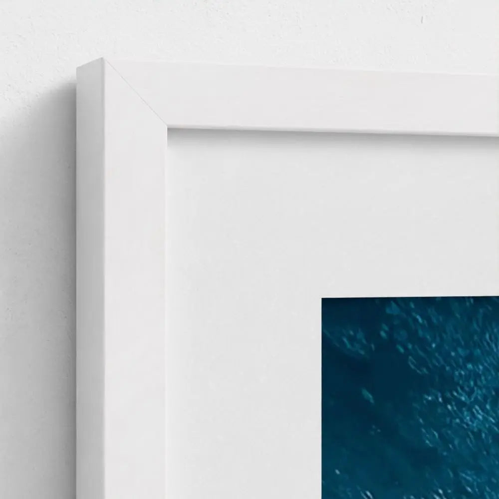 Apex Blue — Shark Wall Art Print, Underwater Ocean Photography, Minimal Coastal Nautical Decor