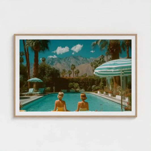 Cabana Club — Palm Springs Pool Wall Art Print, Retro Mid-Century Photography, Modern Western Decor