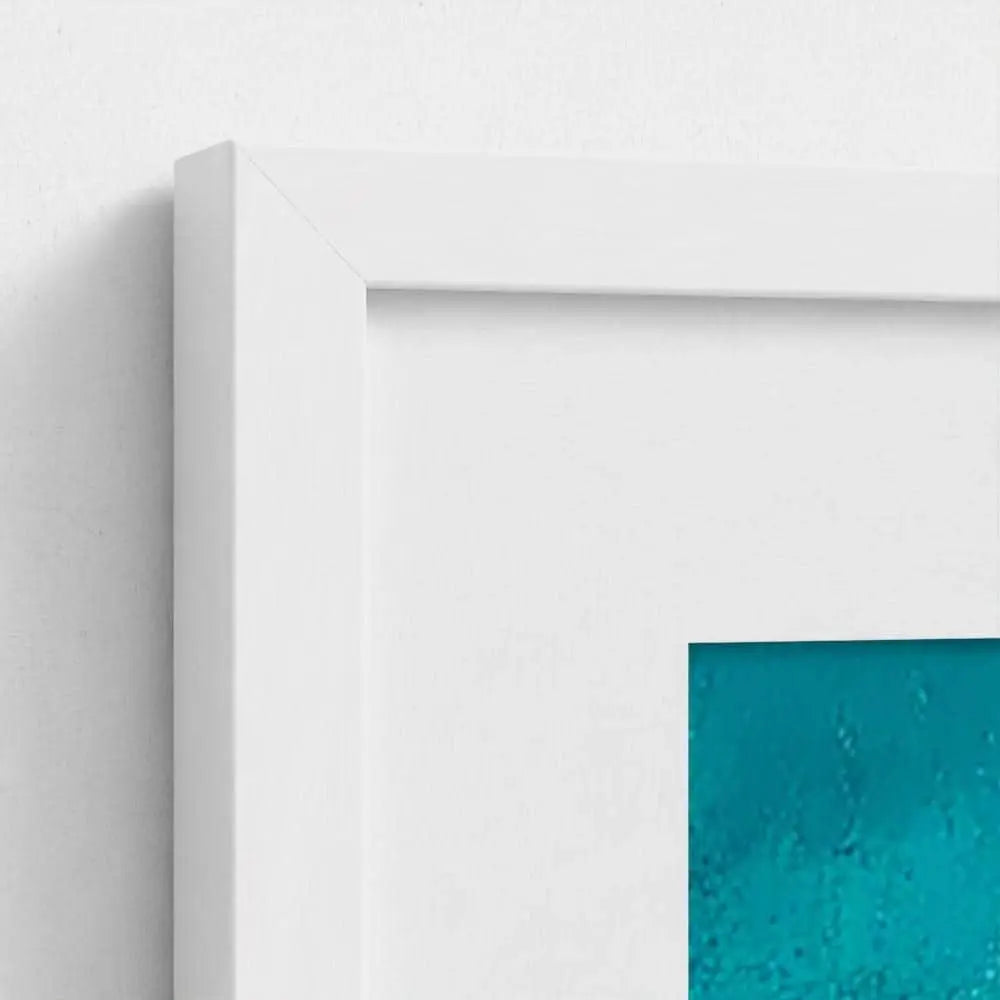 Tidefall — Aerial Ocean Wave Wall Art Print, Turquoise Sea & Shoreline Photography, Minimalist Coastal Decor
