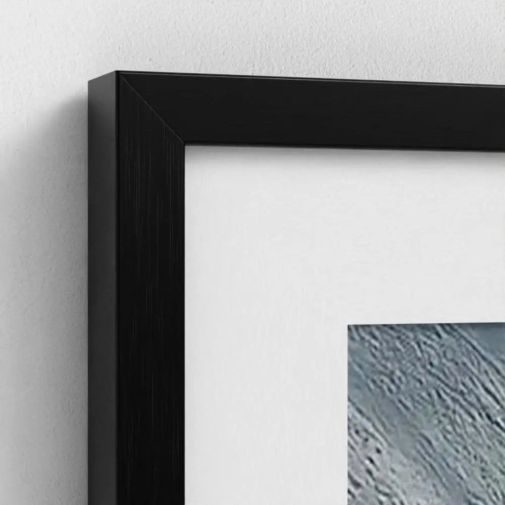 Alpine Array — Aerial Skiers Wall Art Print, Alpine Winter Photography, Modern Ski Lodge Decor