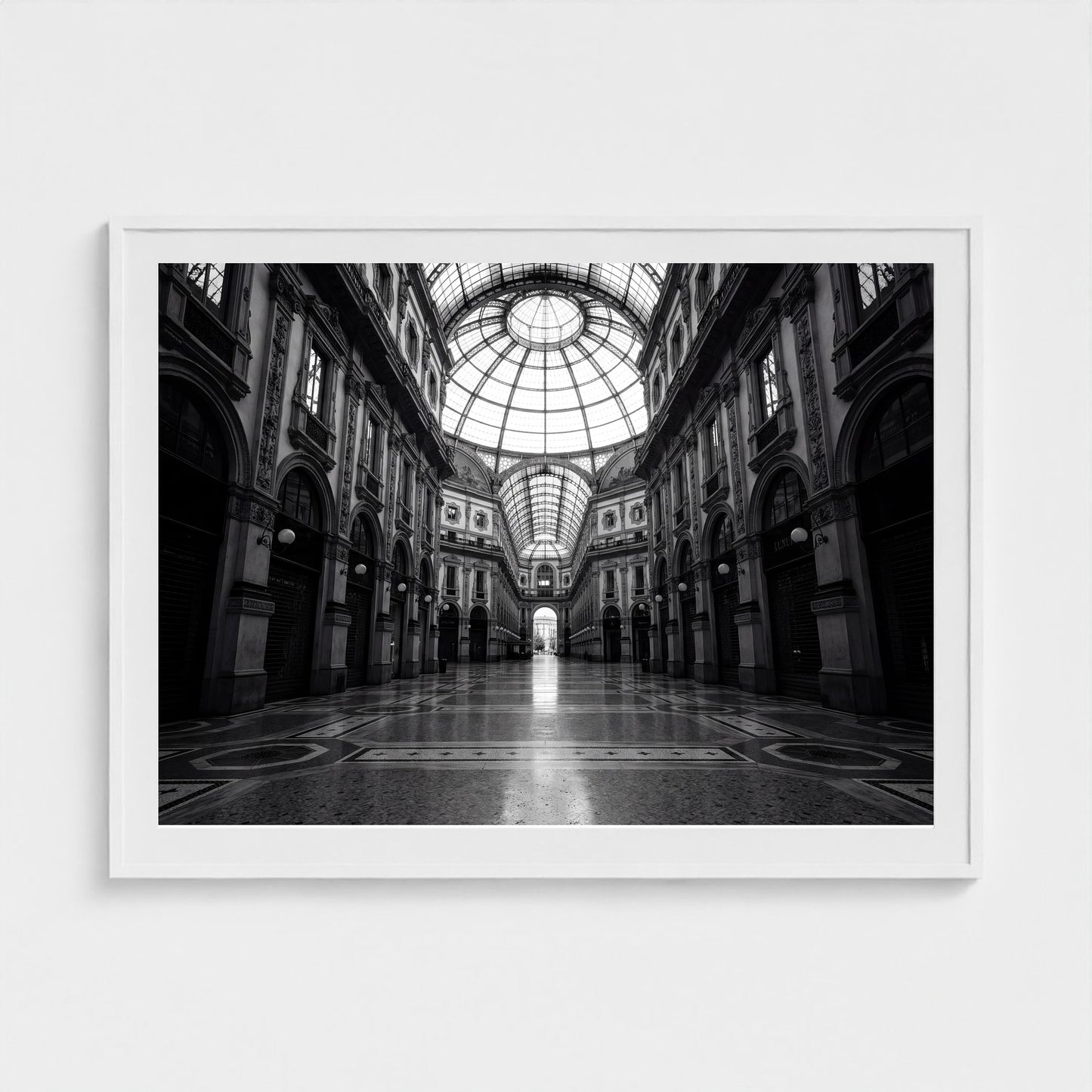 milan-galleria-empty 48x36 white frame