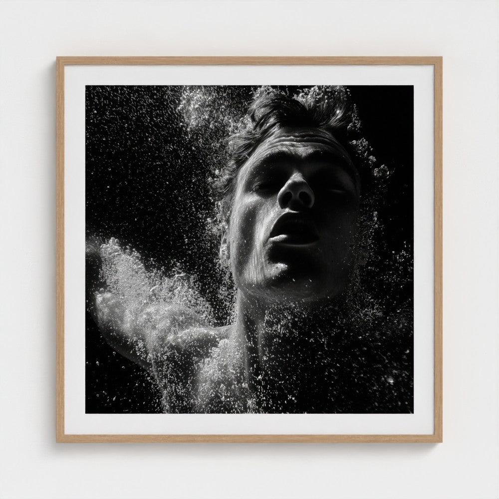 Black-and-White Underwater Portrait | Studio Stevie My Store