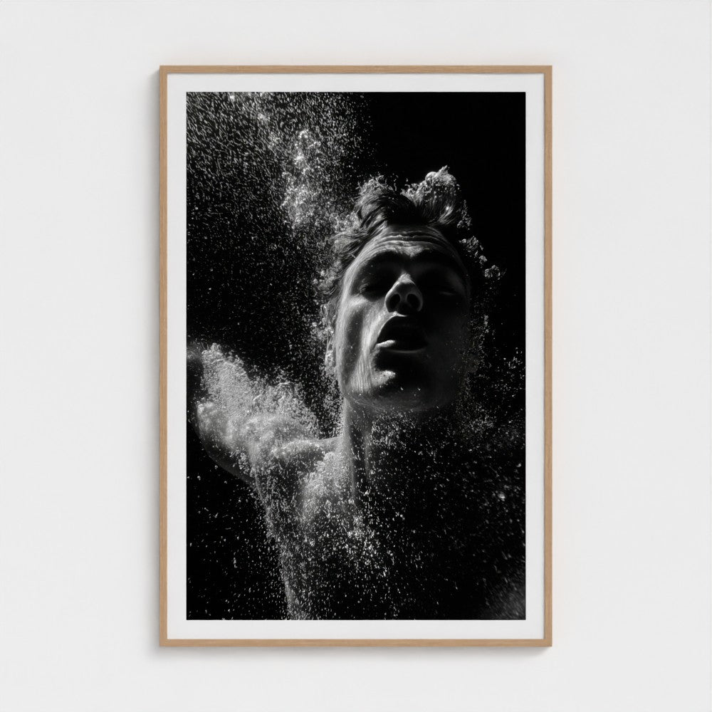 Black-and-White Underwater Portrait | Studio Stevie My Store
