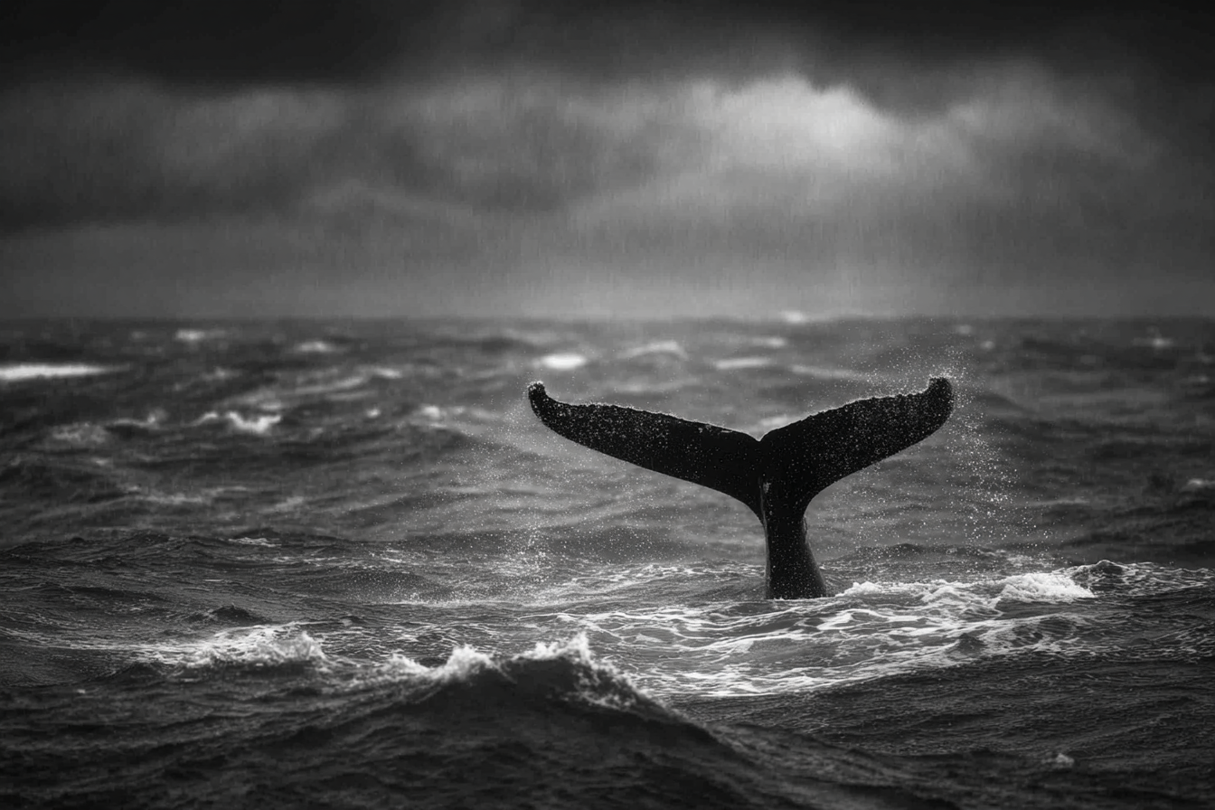 Raw unframed artwork — Tail Fluke in Stormy Seas — Fine Art Landscape Photography | Studio Stevie — source 13344938492207