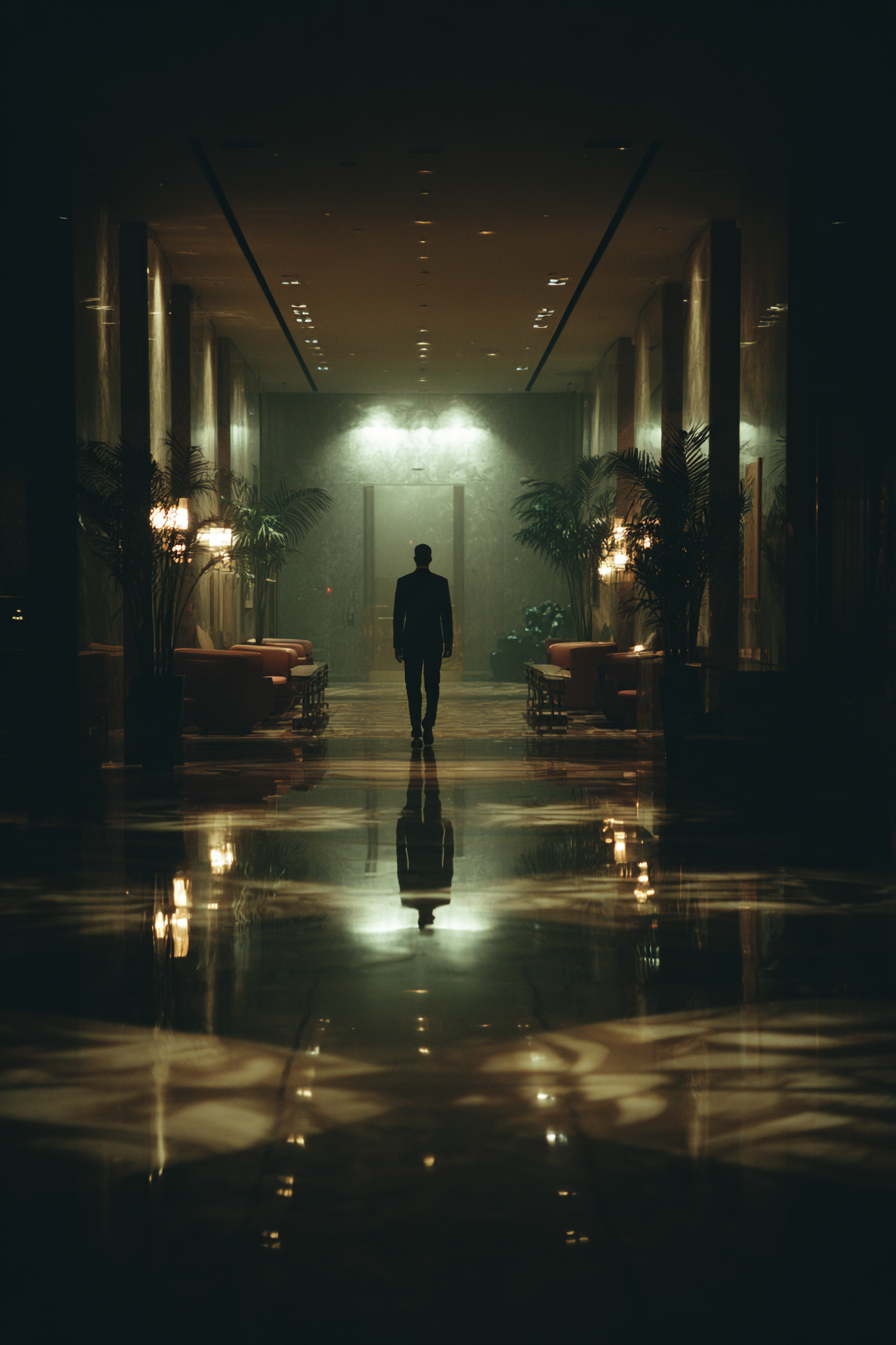 Raw unframed artwork — Moody Cinematic Man Walking — Editorial Photography | Studio Stevie — source 13345583726895