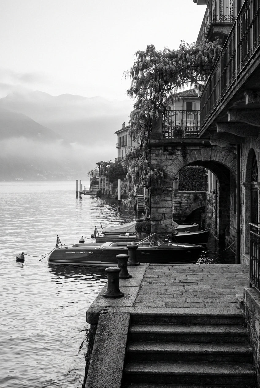 Raw unframed artwork — Bw Bellagio — Architectural Portrait Photography | Studio Stevie — source 13355317592367