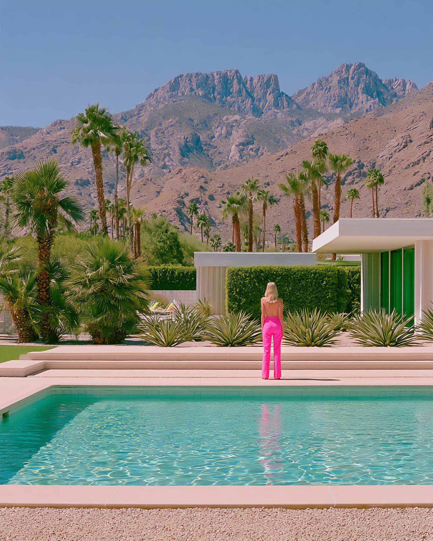 Raw unframed artwork — Pink at Noon — Palm Springs source 14 — UHD 06400afdea