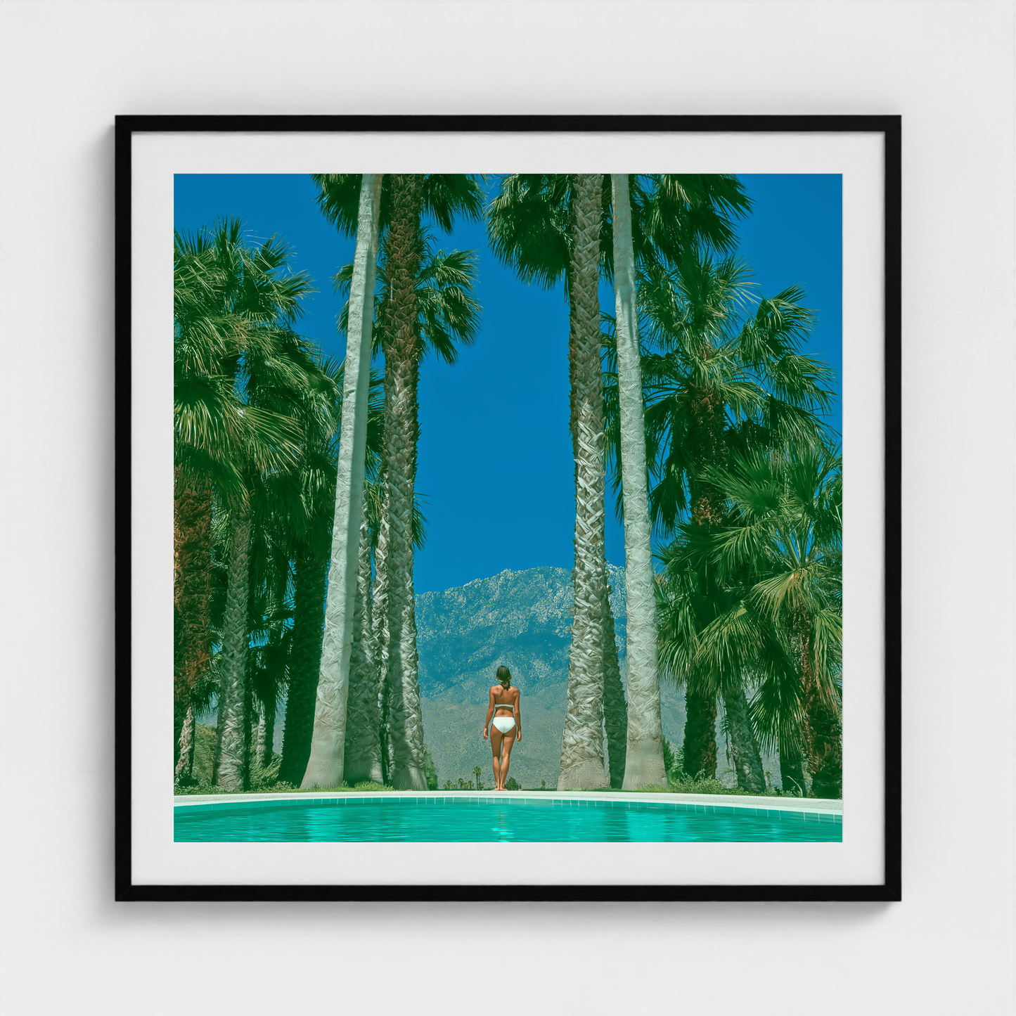 Between the Palms fine art photography print in a Black frame — Palm Springs crop-to-fill cover v1 f172256ce6