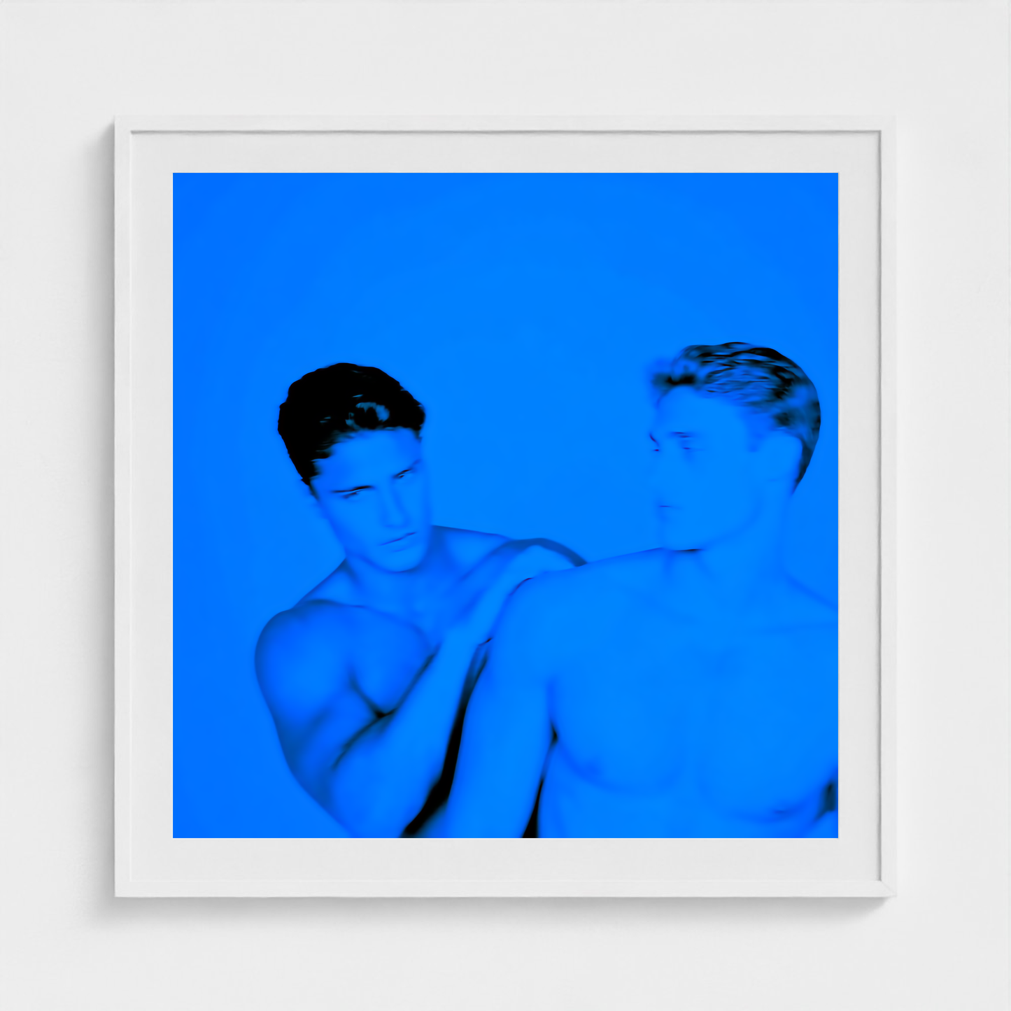 Cobalt Convergence fine art photography print in a White frame — Chromatic Heat crop-to-fill cover v1 e25d771502