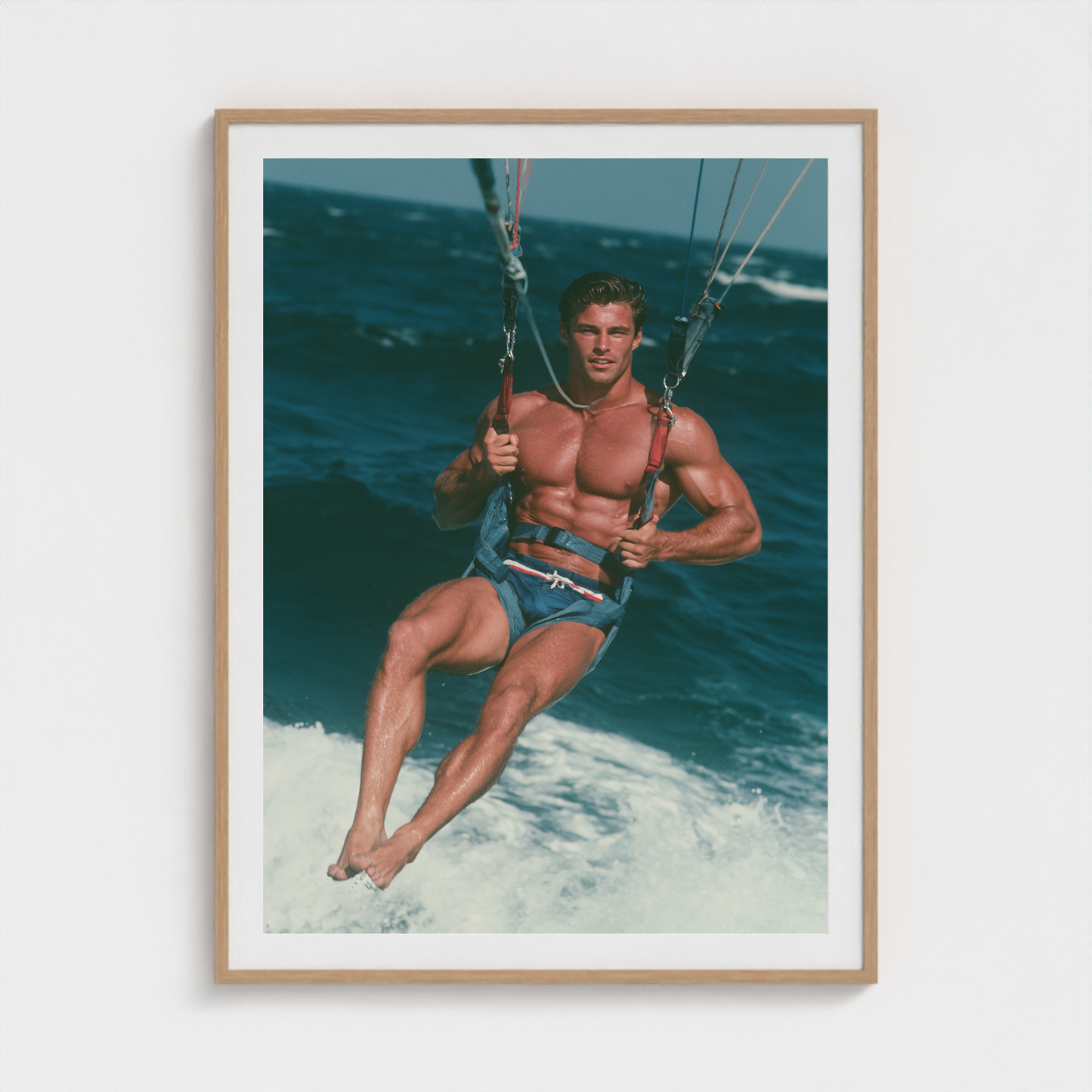Leeward Flight fine art photography print in a Natural frame — Lost Paradise crop-to-fill cover v2 4c3f361240