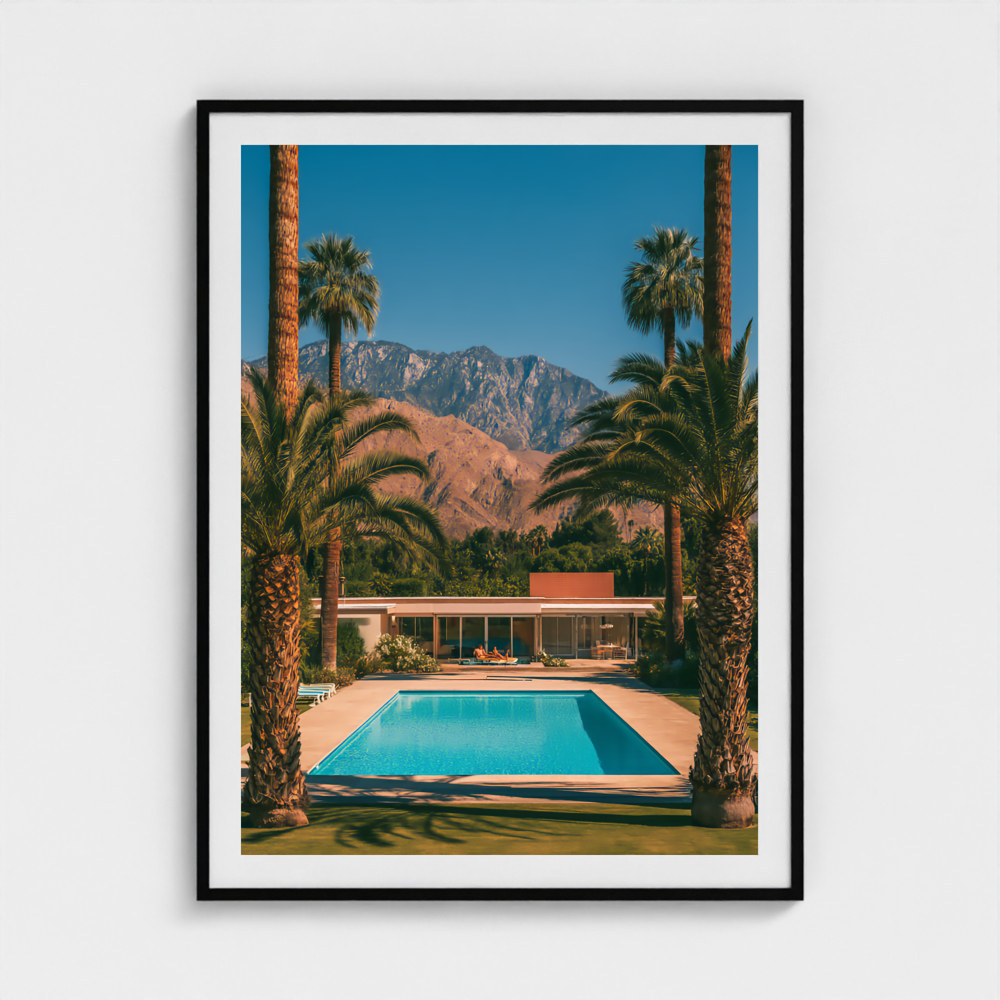 Pool Axis fine art photography print in a Black frame — Palm Springs crop-to-fill cover v1 478d1be6fb