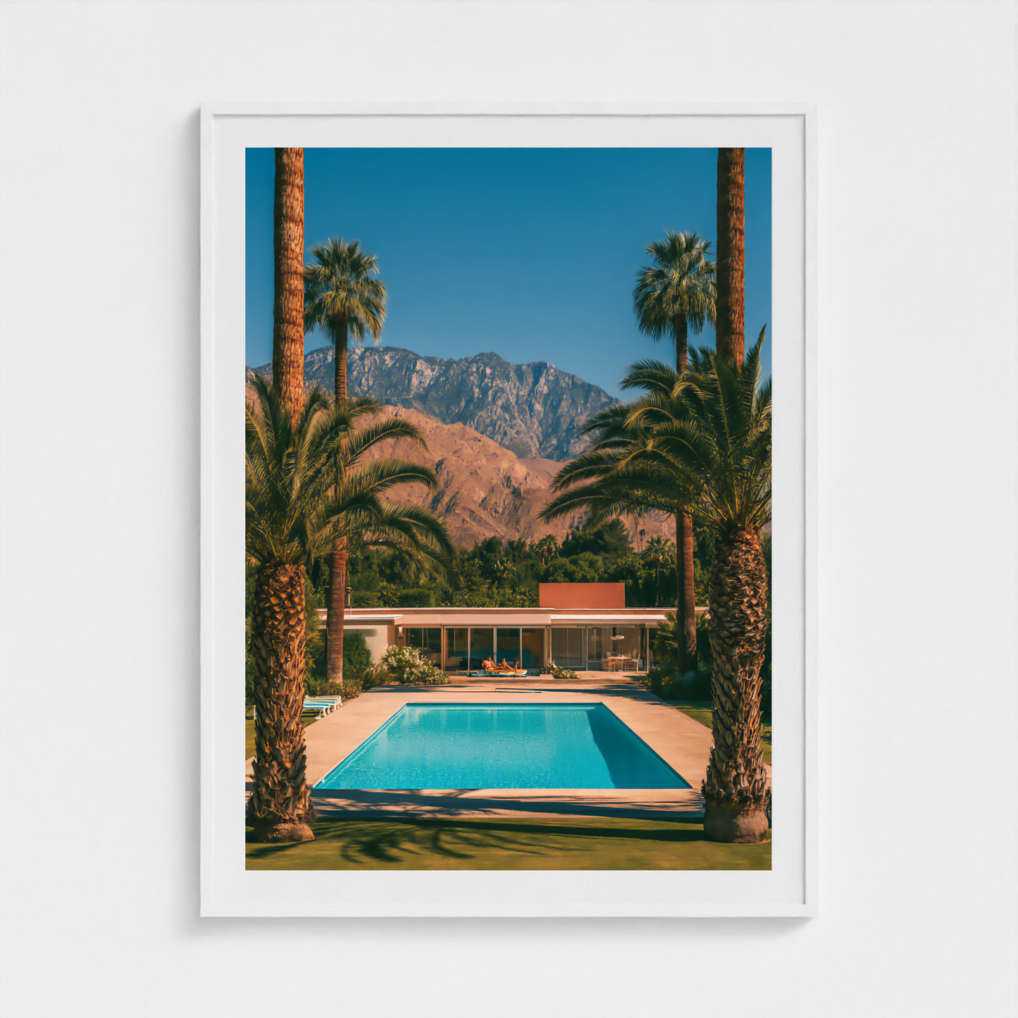Pool Axis fine art photography print in a White frame — Palm Springs crop-to-fill cover v1 f78bee41ee