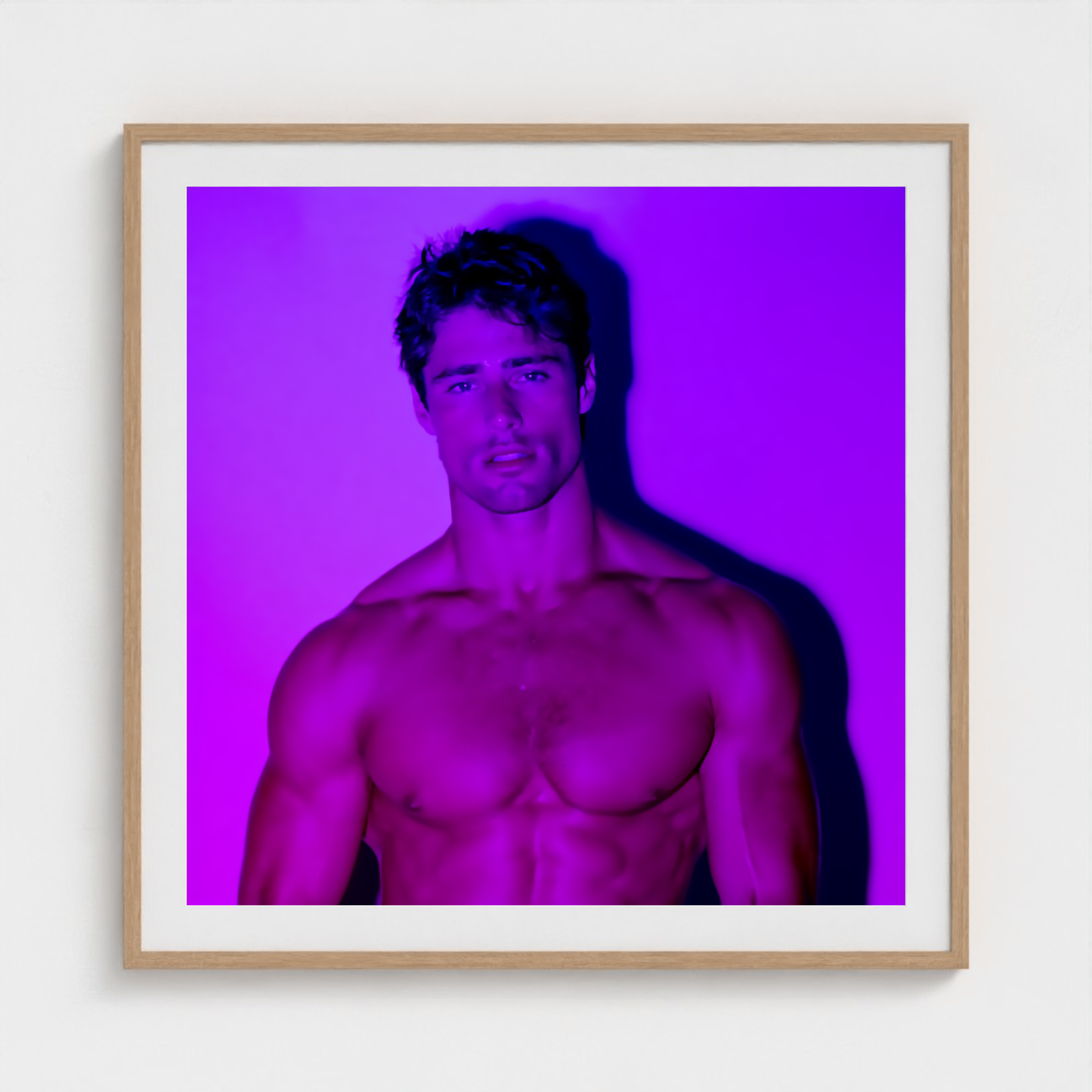 Ultraviolet Witness fine art photography print in a Natural frame — Chromatic Heat crop-to-fill cover v1 414e4c7237