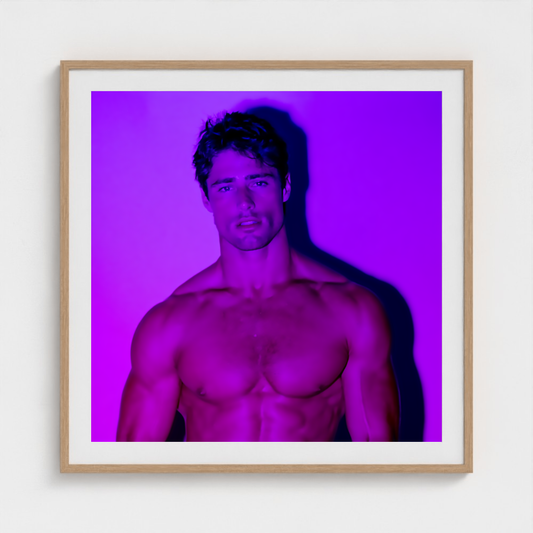 Ultraviolet Witness fine art photography print in a Natural frame — Chromatic Heat crop-to-fill cover v1 414e4c7237