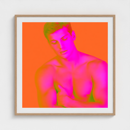 Solar Magenta fine art photography print in a Natural frame — Chromatic Heat crop-to-fill cover v1 b5805add15