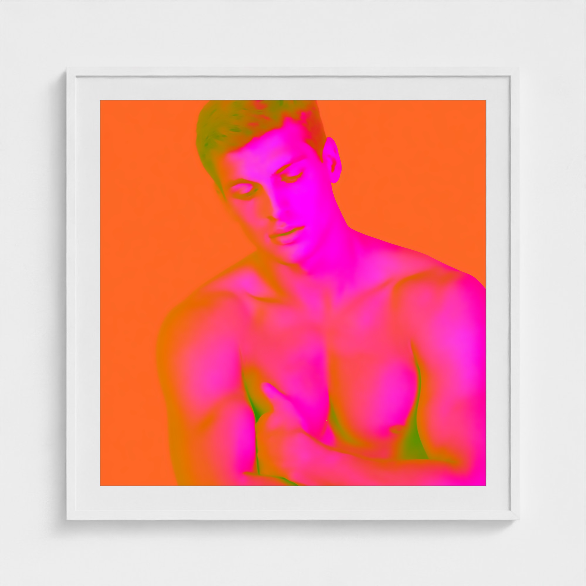 Solar Magenta fine art photography print in a White frame — Chromatic Heat crop-to-fill cover v1 61c109a27e