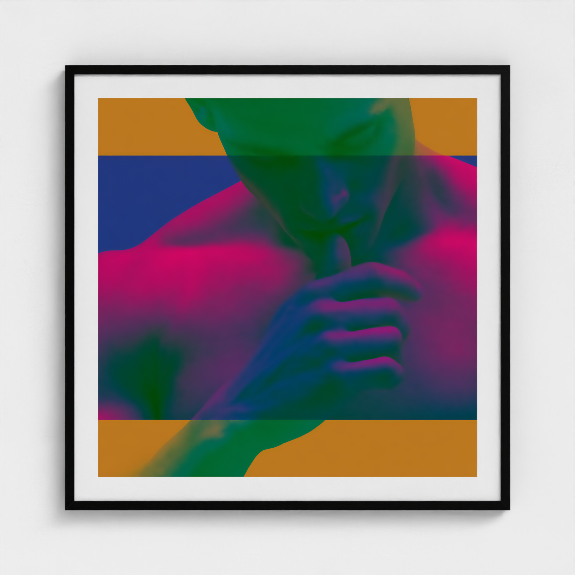 Color Block Reverie fine art photography print in a Black frame — Chromatic Heat crop-to-fill cover v1 870ca04e0d