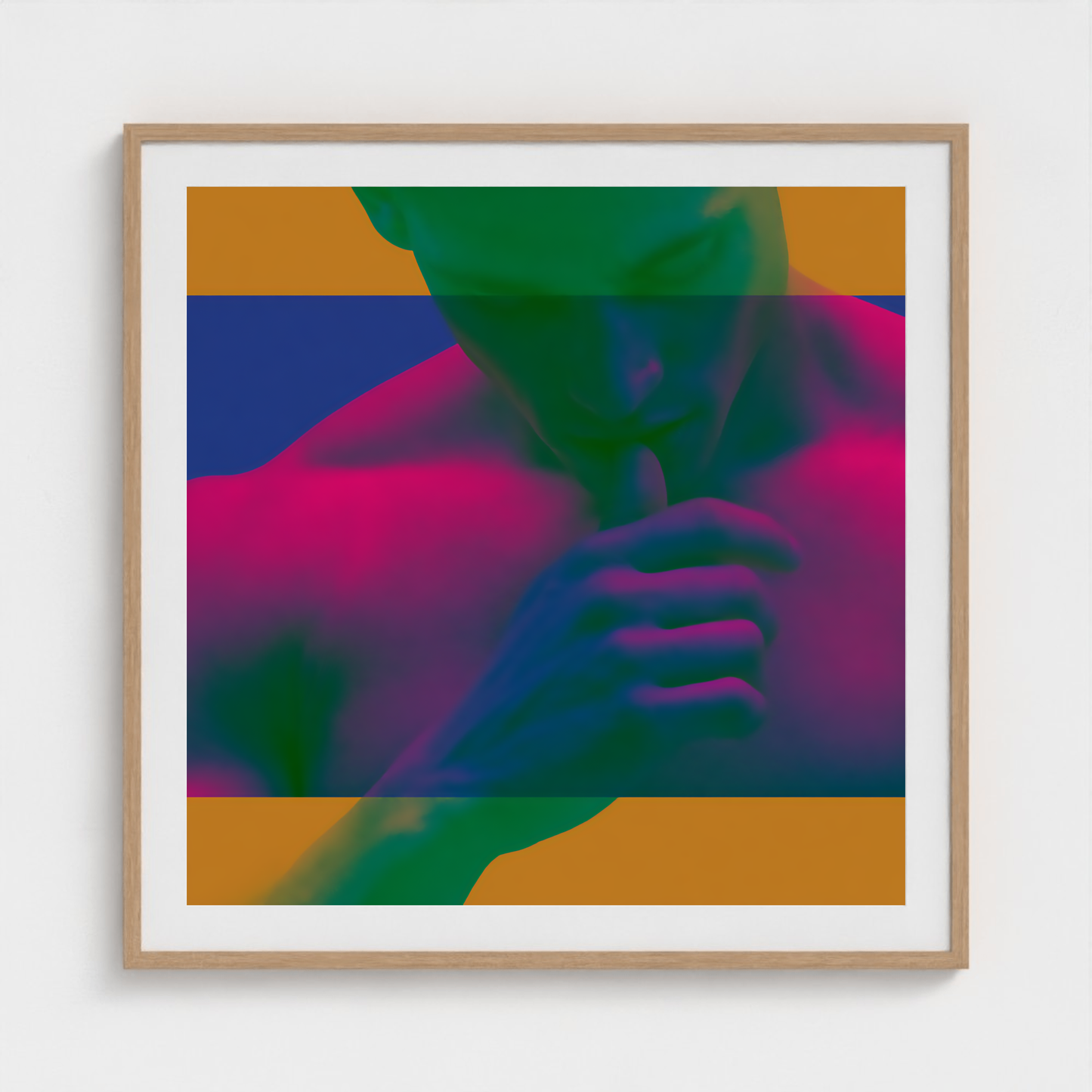 Color Block Reverie fine art photography print in a Natural frame — Chromatic Heat crop-to-fill cover v1 bfeb72caa7