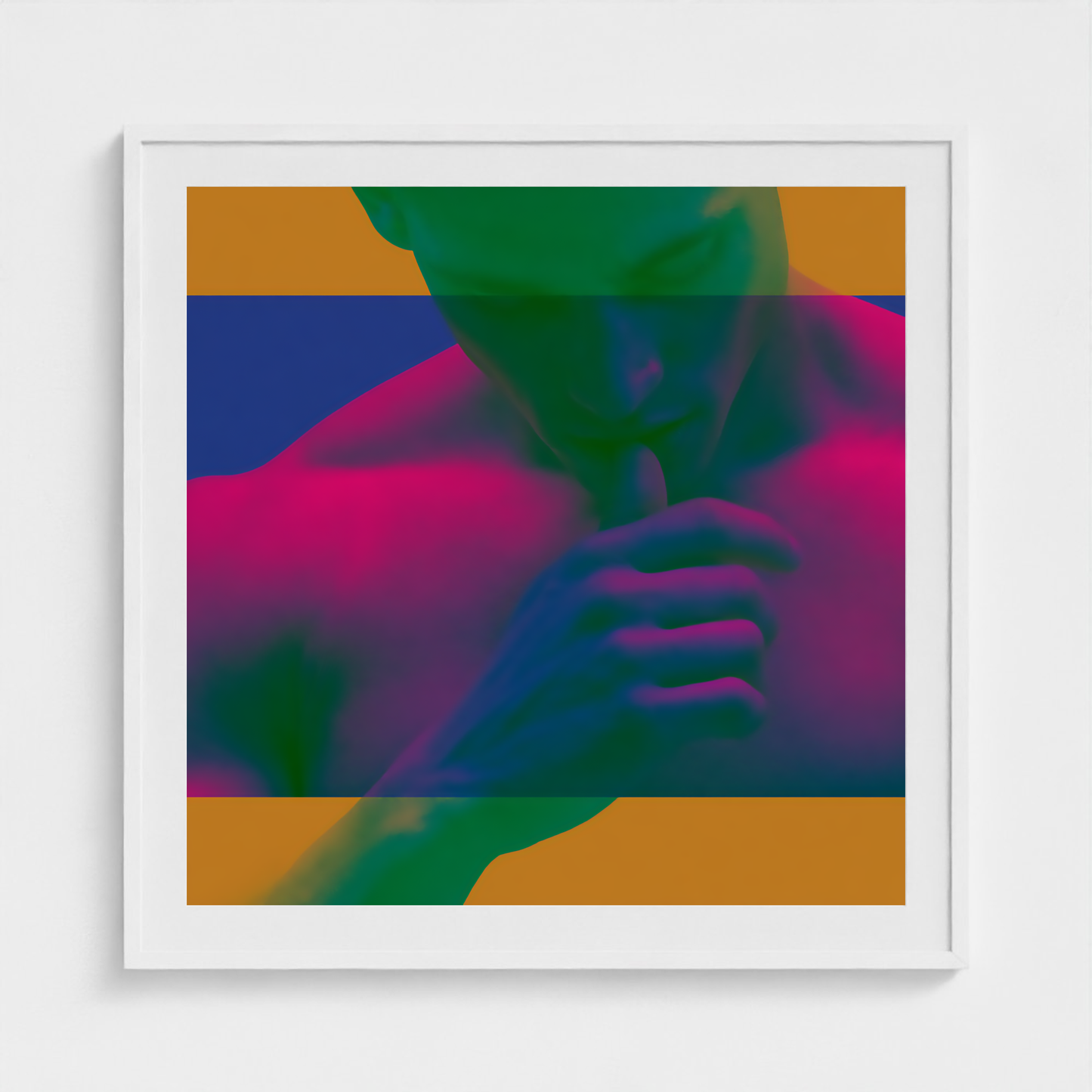 Color Block Reverie fine art photography print in a White frame — Chromatic Heat crop-to-fill cover v1 182199548e
