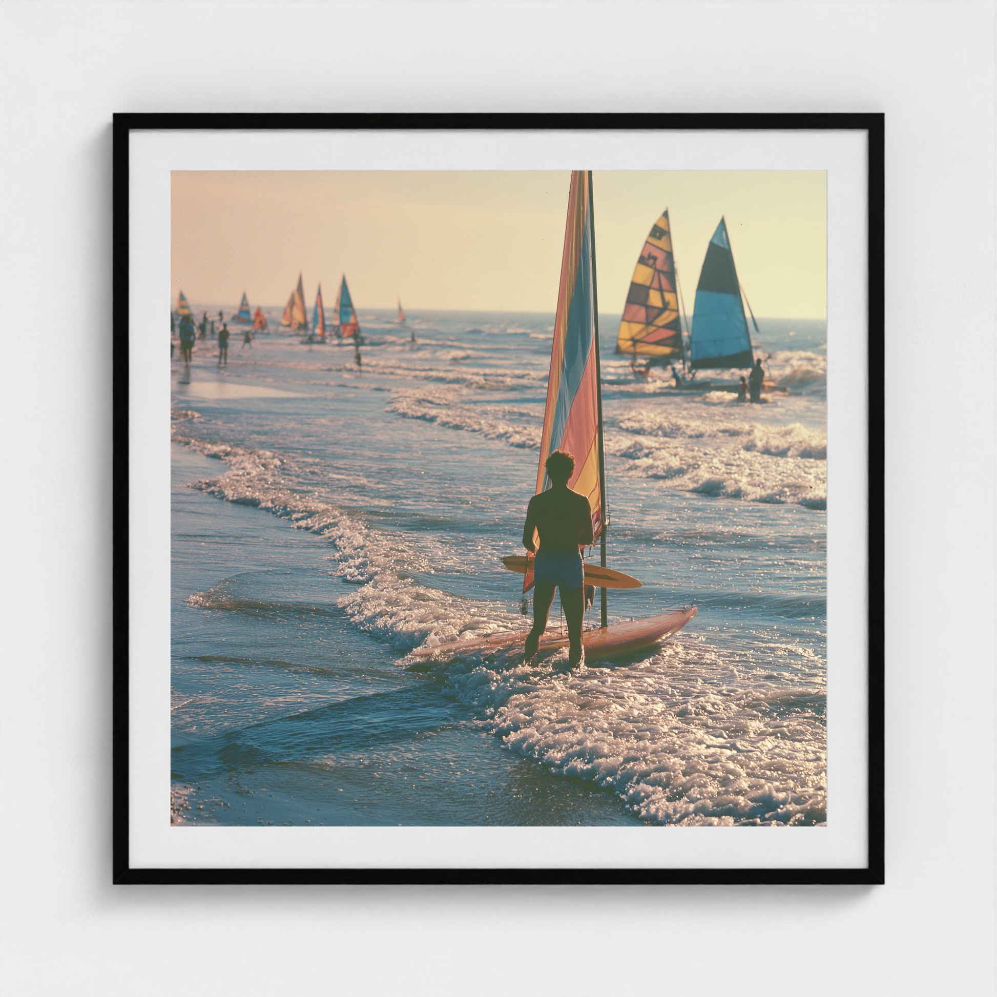 The Golden Regatta fine art photography print in a Black frame — Lost Paradise crop-to-fill cover v2 27f4f46d53