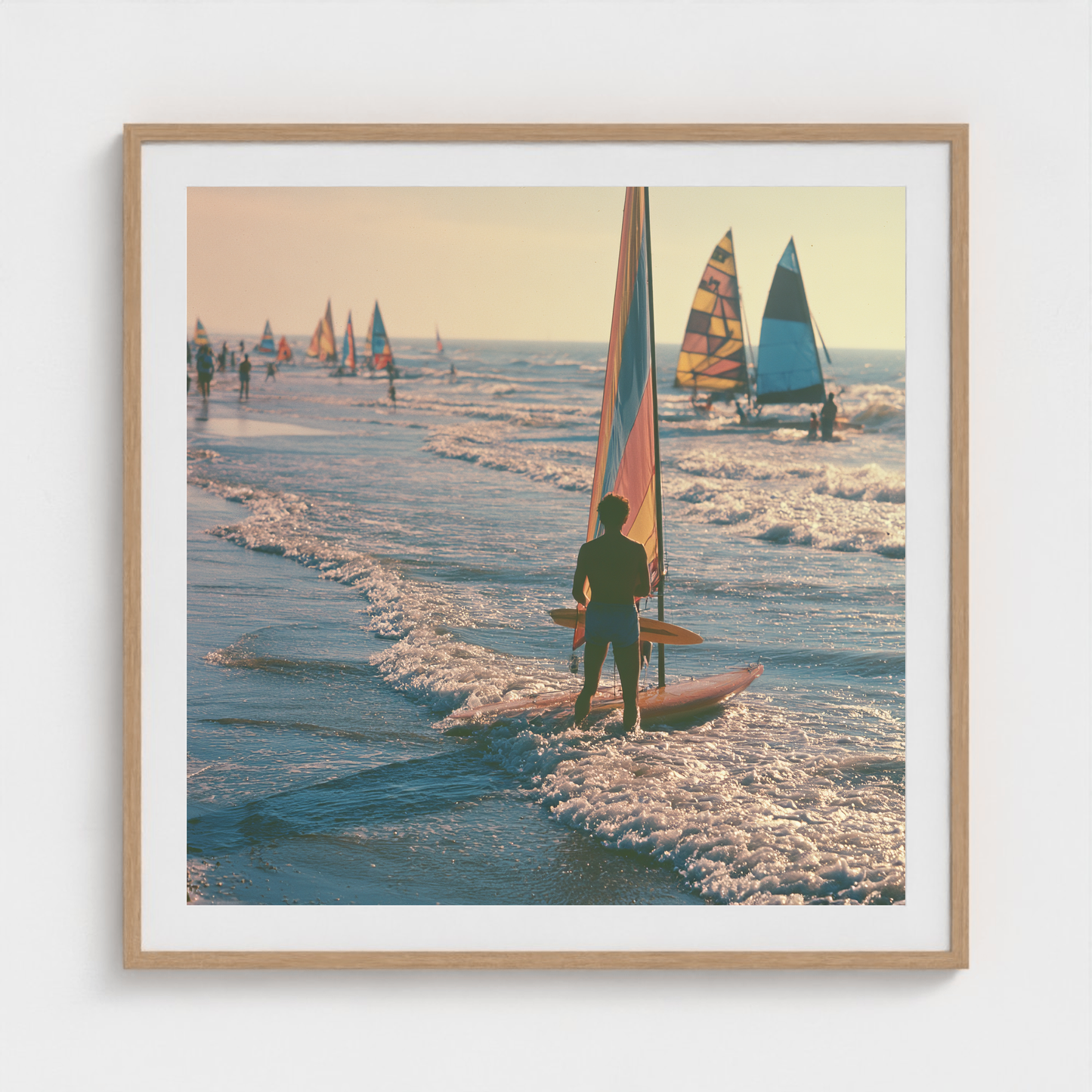 The Golden Regatta fine art photography print in a Natural frame — Lost Paradise crop-to-fill cover v2 d2584d08bc