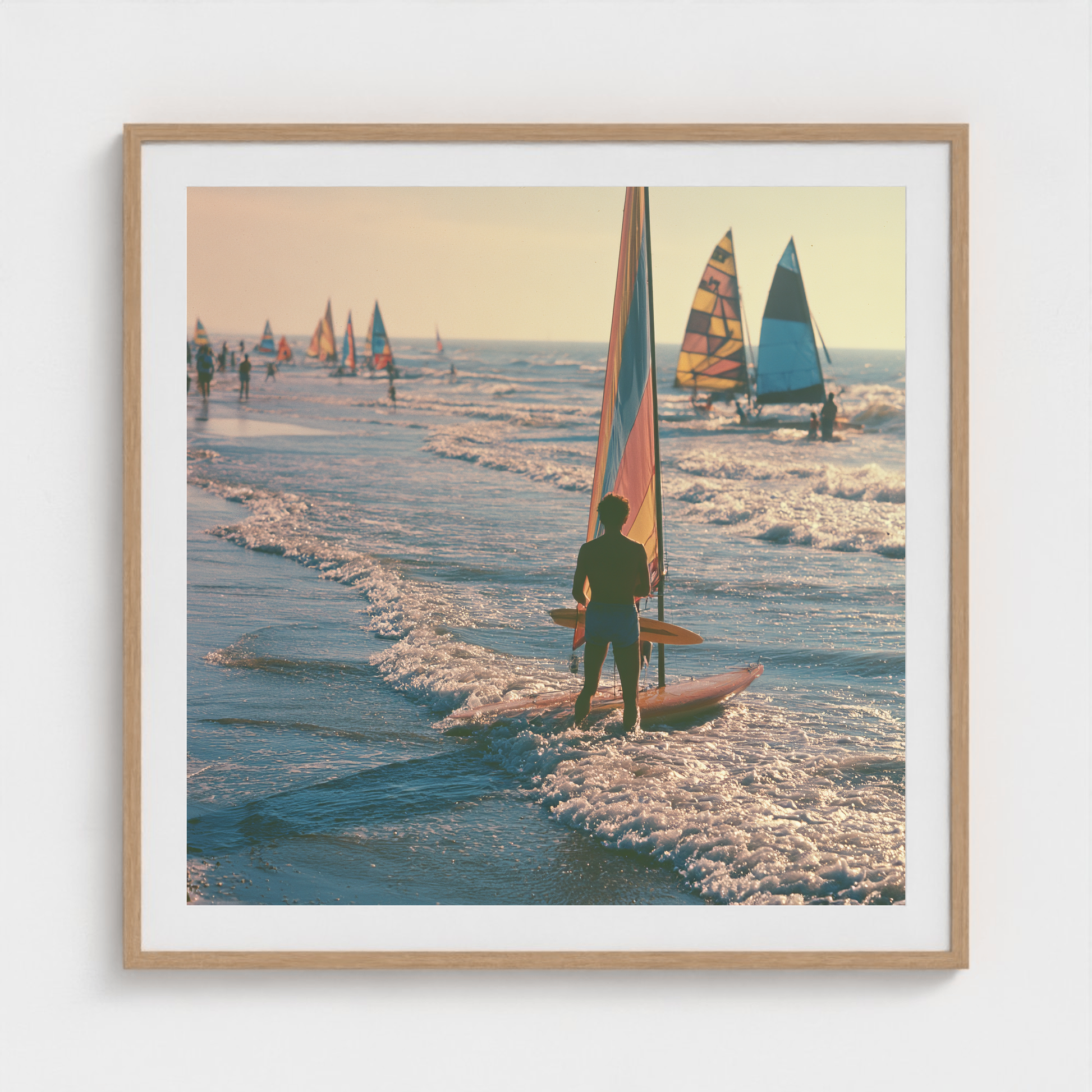 The Golden Regatta fine art photography print in a Natural frame — Lost Paradise crop-to-fill cover v2 d2584d08bc