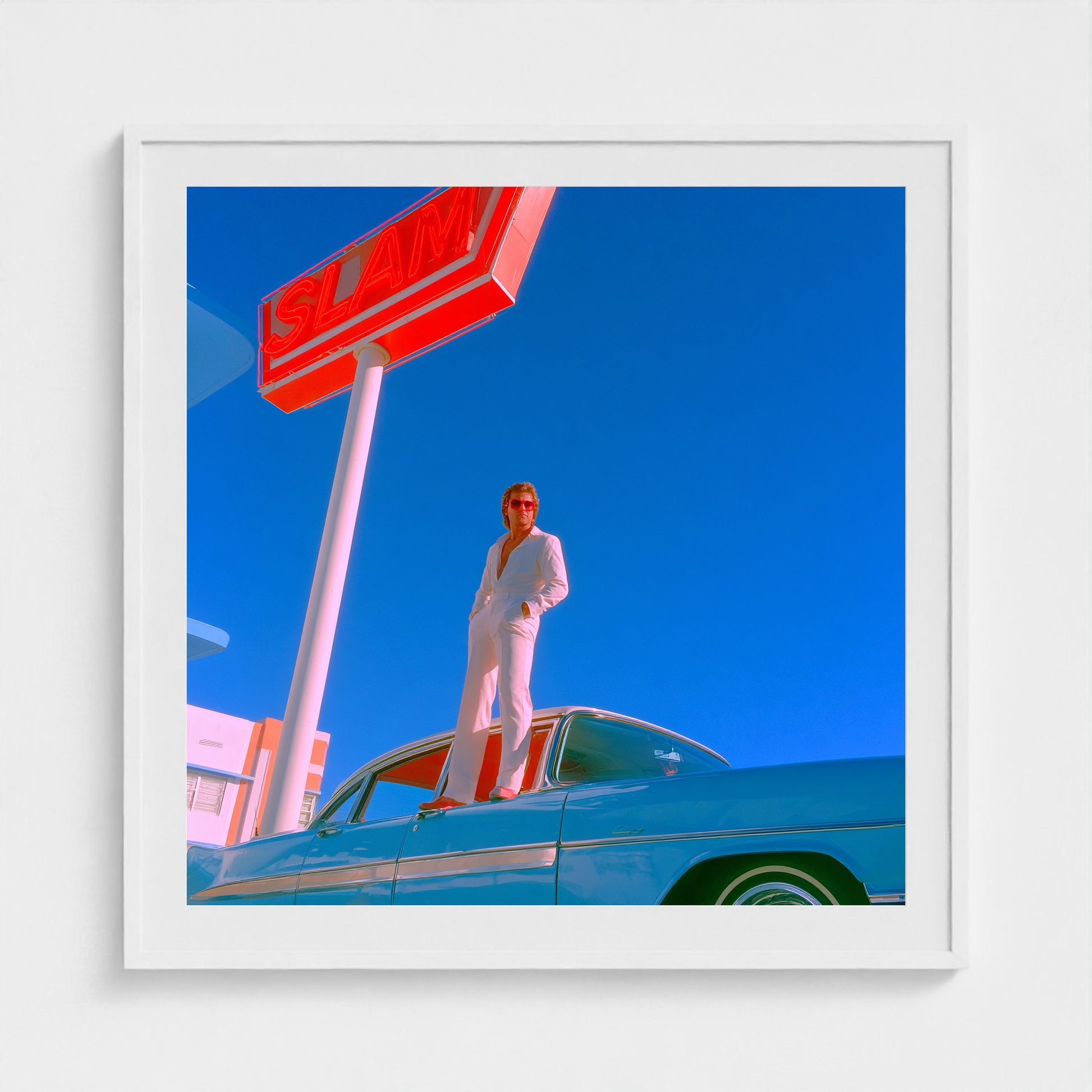 Electric Noon fine art photography print in a White frame — Lost Paradise crop-to-fill cover v2 b51edaa386