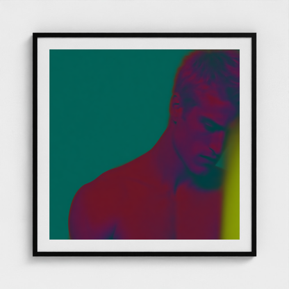 Emerald Afterglow fine art photography print in a Black frame — Chromatic Heat crop-to-fill cover v1 e017613935