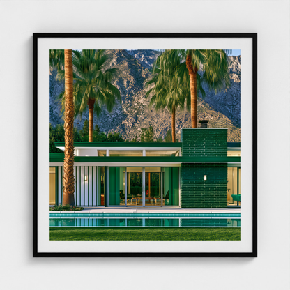 Glass Pavilion fine art photography print in a Black frame — Palm Springs crop-to-fill cover v1 aa238a49b9