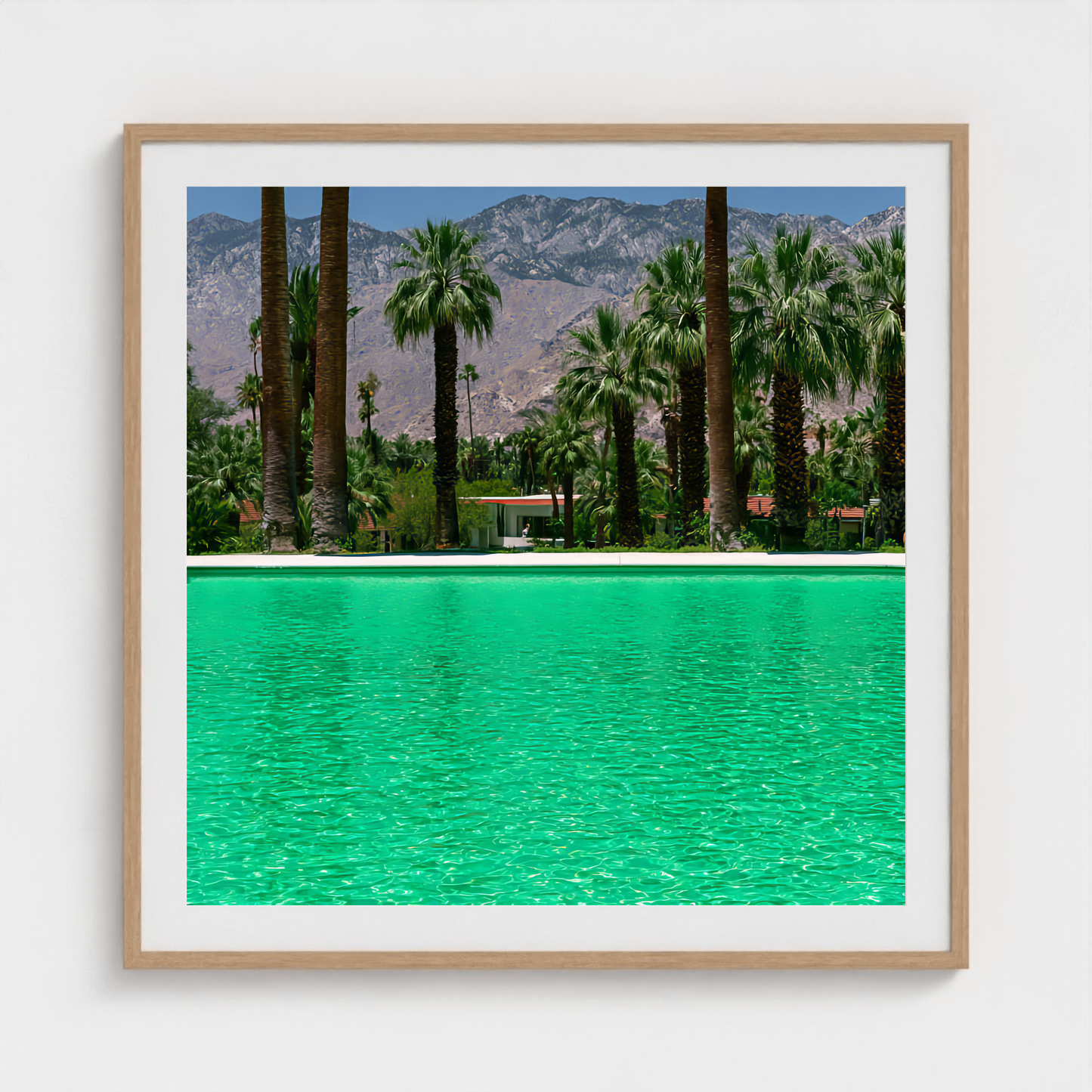 Emerald Expanse fine art photography print in a Natural frame — Palm Springs crop-to-fill cover v1 55c9e4a39a