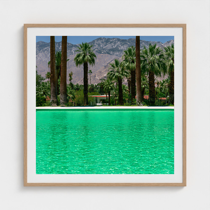 Emerald Expanse fine art photography print in a Natural frame — Palm Springs crop-to-fill cover v1 55c9e4a39a