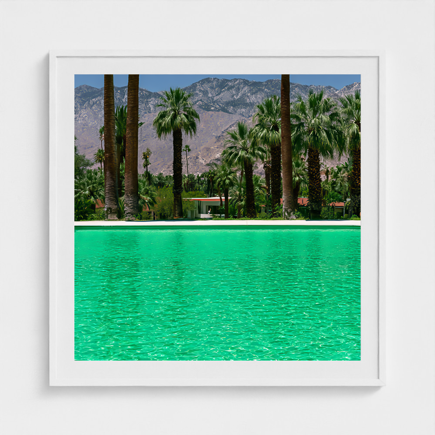 Emerald Expanse fine art photography print in a White frame — Palm Springs crop-to-fill cover v1 fa082783cb
