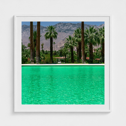 Emerald Expanse fine art photography print in a White frame — Palm Springs crop-to-fill cover v1 fa082783cb