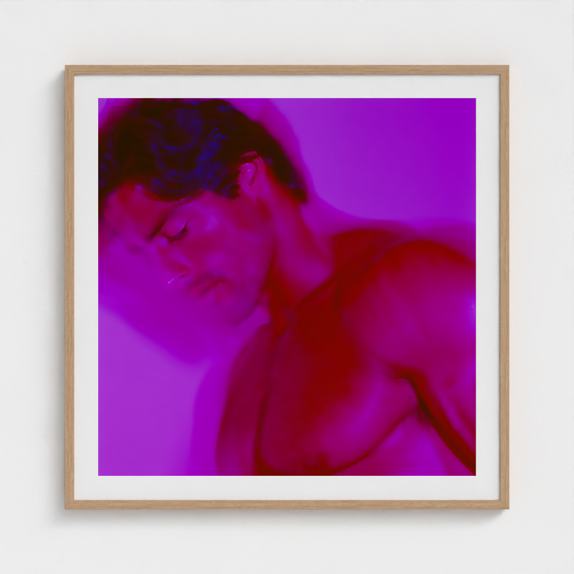 Violet Descent fine art photography print in a Natural frame — Chromatic Heat crop-to-fill cover v1 5f110d0c65