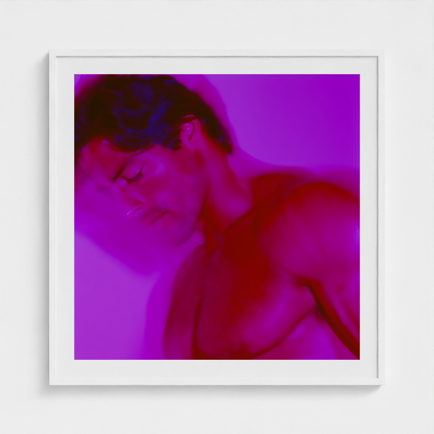 Violet Descent fine art photography print in a White frame — Chromatic Heat crop-to-fill cover v1 a5fb054554