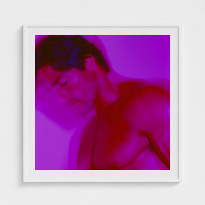 Violet Descent fine art photography print in a White frame — Chromatic Heat crop-to-fill cover v1 a5fb054554