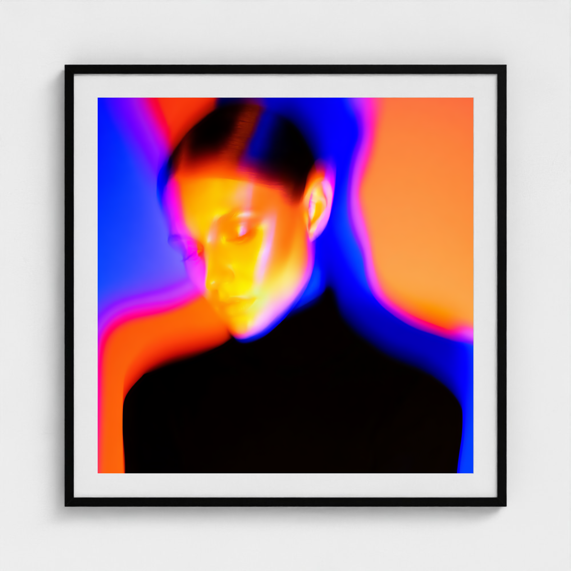 Electric Halo fine art photography print in a Black frame — Chromatic Heat crop-to-fill cover v1 62abd5a1c3