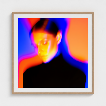 Electric Halo fine art photography print in a Natural frame — Chromatic Heat crop-to-fill cover v1 95d3d02ddb