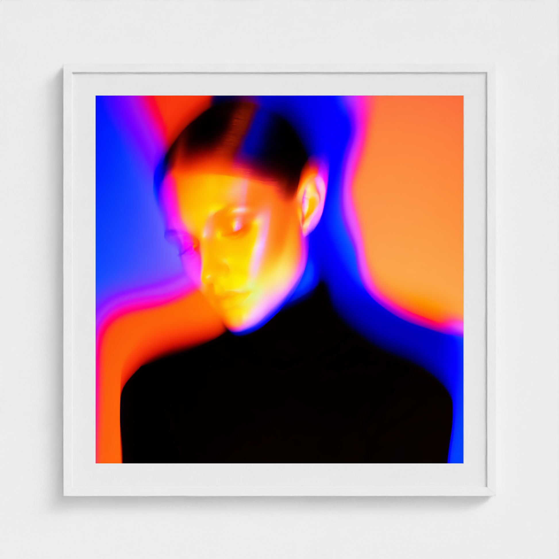 Electric Halo fine art photography print in a White frame — Chromatic Heat crop-to-fill cover v1 0ea4274e6f