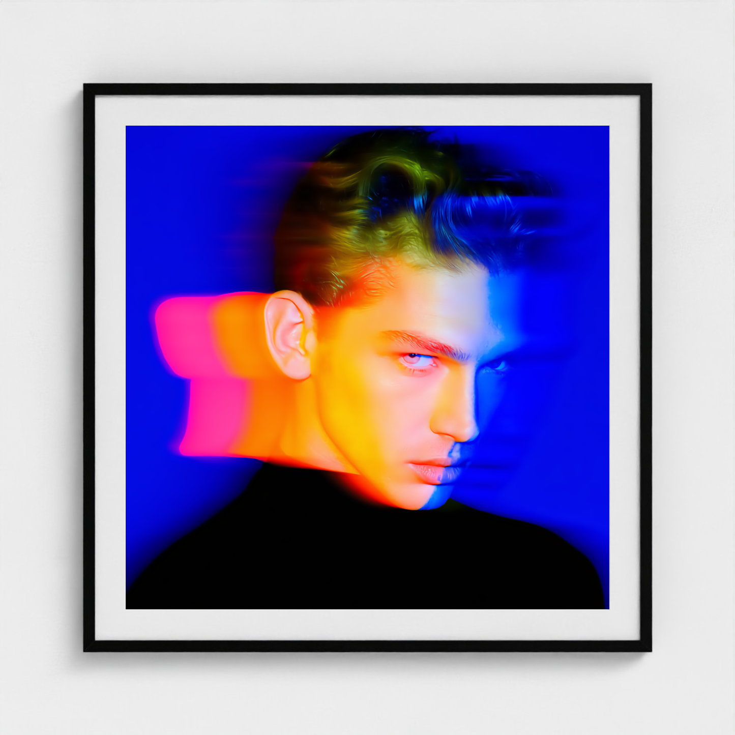 Spectrum Velocity fine art photography print in a Black frame — Chromatic Heat crop-to-fill cover v1 eed352727e