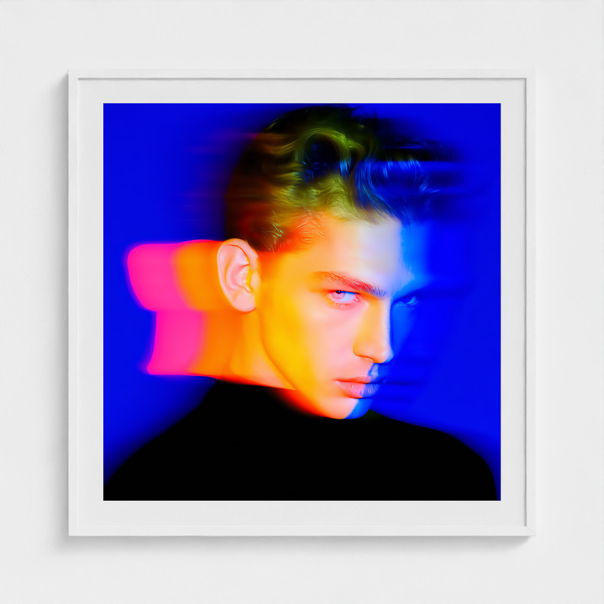 Spectrum Velocity fine art photography print in a White frame — Chromatic Heat crop-to-fill cover v1 f87843de6f