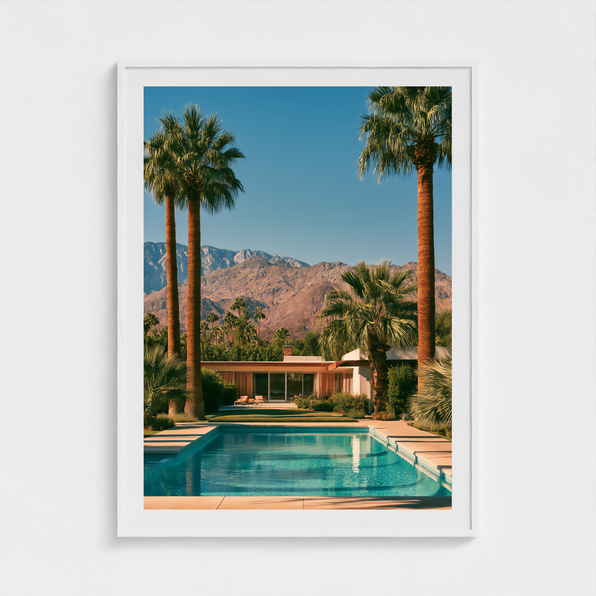 Twin Palms fine art photography print in a White frame — Palm Springs crop-to-fill cover v1 845720003d